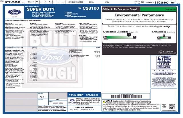 New 2025 Oxford White Ford F-350® XL image 4