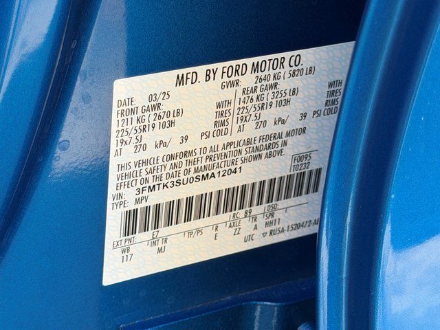 Used 2025 Blue Metallic Ford  image 25