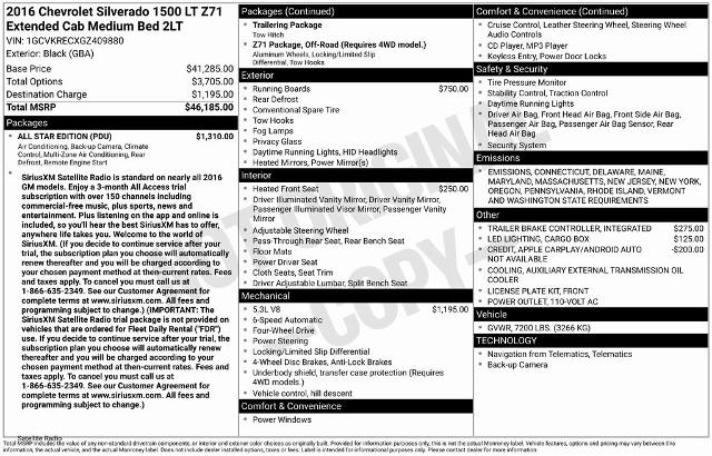 2016 Chevrolet Silverado 1500