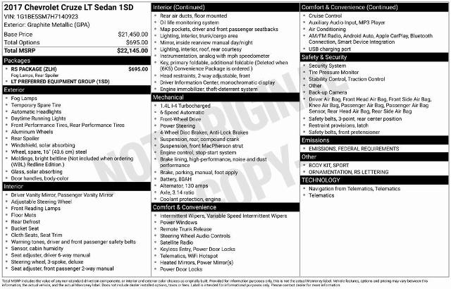 2017 Chevrolet Cruze
