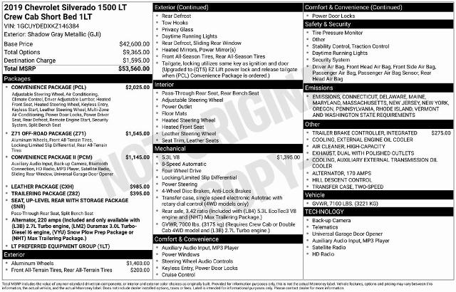 2019 Chevrolet Silverado 1500