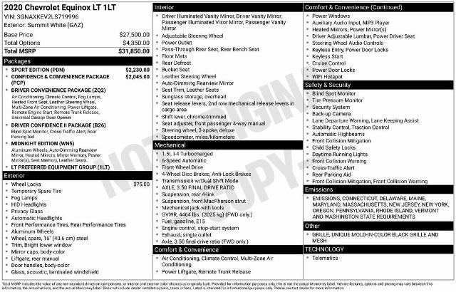 2020 Chevrolet Equinox
