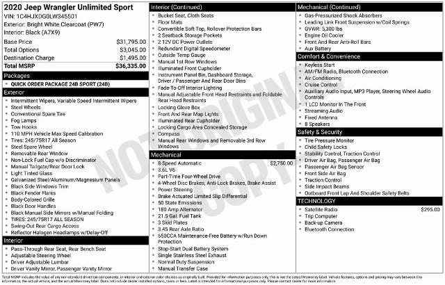 2020 Jeep Wrangler Unlimited