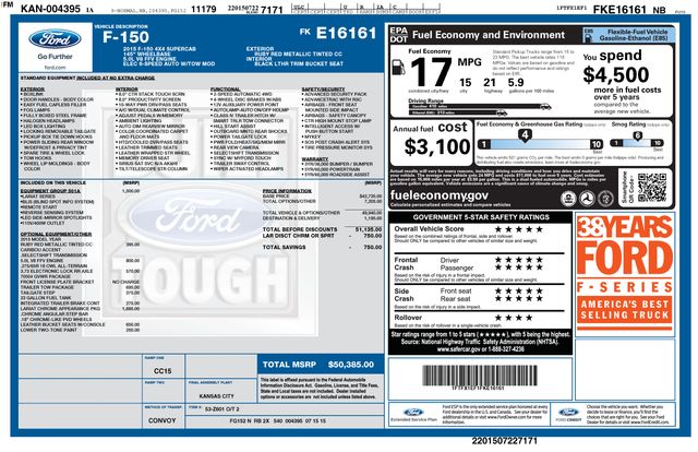 Used 2015 Ford F-150 Lariat